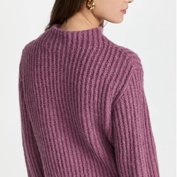 Vince Ribbed Funnel Neck Alpaca & Merino Sweater - 75% off MSRP!! - Picture 2 of 7